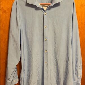 Perry Ellis Light Blue Long-Sleeve Dress Shirt